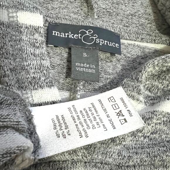 Market & Spruce (S) Karlotta Hooded Dolman Knit Top Stitch Fix Striped Pullover - Picture 7 of 10